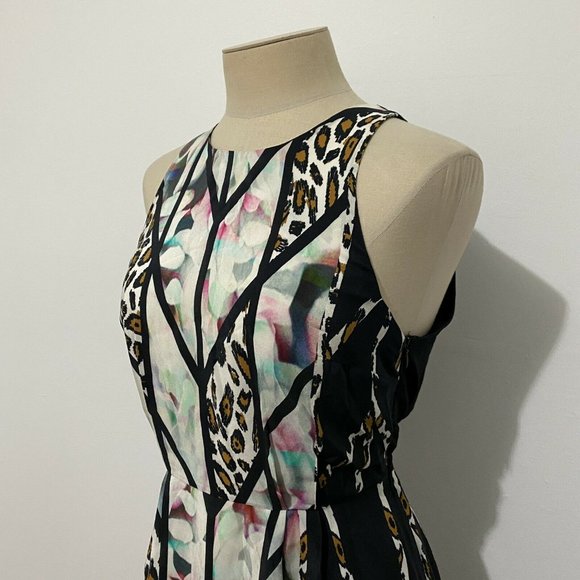Kookai Size 38 / AU 10 Silk Mini Dress Colourful - Picture 3 of 9